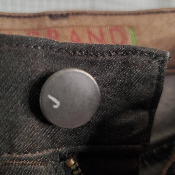 J Brand Womens Size 26 Jeans Pants Leggings Skinny Stretch Coated 901596 Mocha - Picture 12 of 12